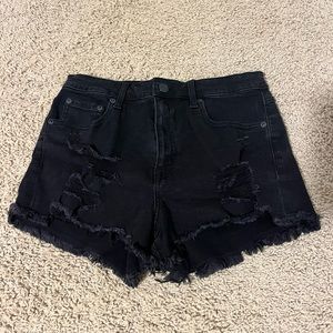 Aeropostale black jean shorts